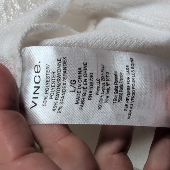 Nwot Vince Cream Drape Neck Blouse - Picture 5 of 5